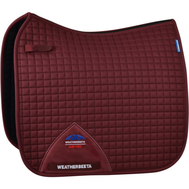 2025 Weatherbeeta Prime Air-Tec Dressage Saddle Pad 1028250 - Burgundy